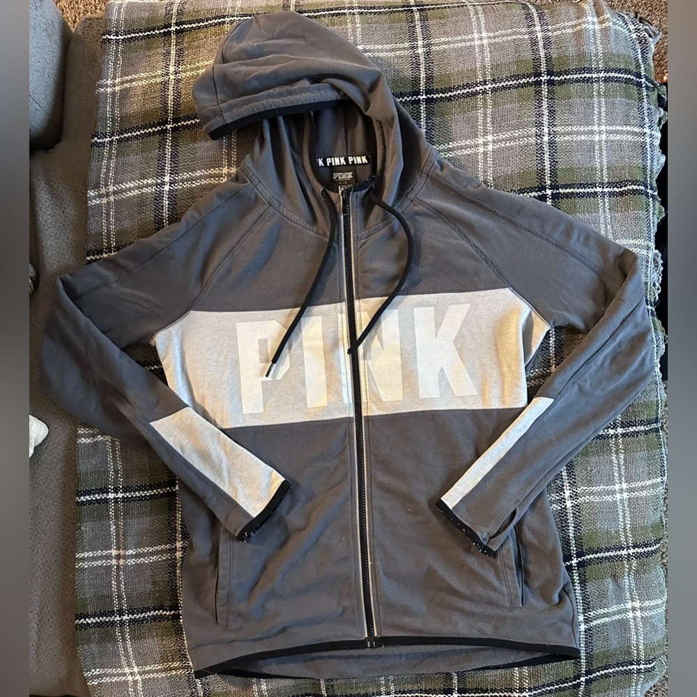 Pink zip up